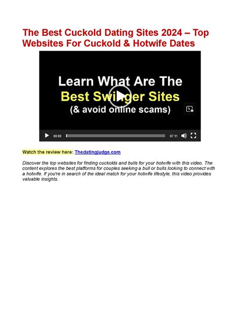 cuckold seiten|15+ Best Cuckold Dating Sites in 2024: For Hotwife Hookups